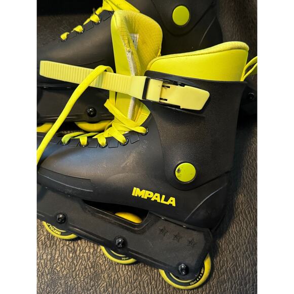 Impala Lightspeed Inline Skates Black/Fluoro Yellow Women’s 9/ Men’s 7 - Picture 6 of 14